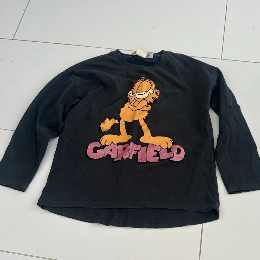 Zara kids Gray Garfield Gray long sleeve Shirt 8